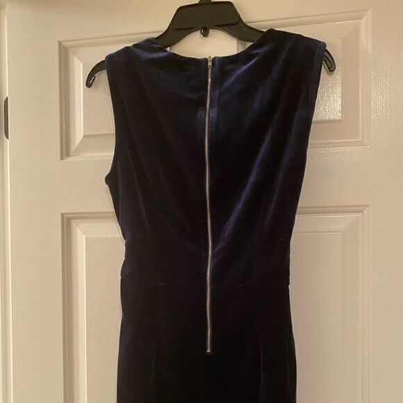❤️NWT APRICOT Navy Blue Velvet Cocktail Dress - Picture 13 of 16